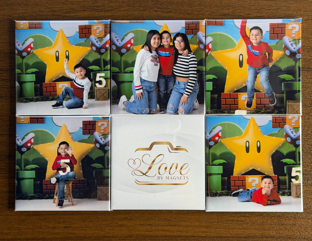 2.5x2.5  Custom Photo Magnets (Set of 6)